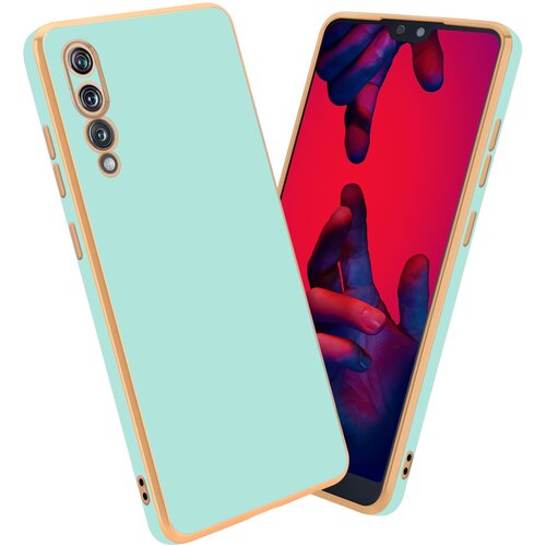 Cadorabo Ohi&scaron;je, združljiv s Huawei v sijajni metini zeleni barvi - Zlato - za&scaron;čitni pokrov iz fleksibilnega silikona TPU in z za&scaron;čito pred kamero, (20593467) Cene
