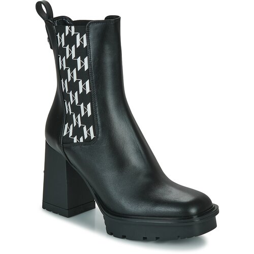 Karl Lagerfeld Gležnjarji VOYAGE VI Monogram Gore Boot Črna Cene