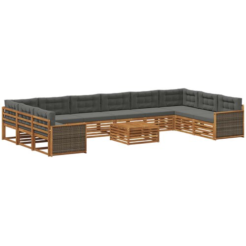  Setovi sofa 11 kom. Čvrsto drvo akacije Slike