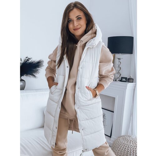 DStreet Women's quilted NOELIA vest white TY3133 Cene