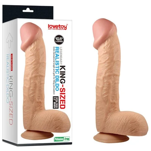 Lovetoy 2019 Legendary King Sized Realistic Dildo 10.5" Flesh