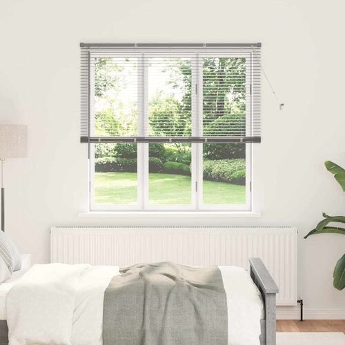 vidaXL Zavjesa za prozor sa zavjesama Ostalo Srebrna 80 x 130 cm Aluminij Cene