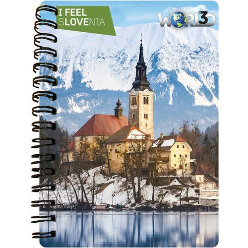 I Feel Slovenia beležka 3D Bled 70809, A6, 50 listni Slike
