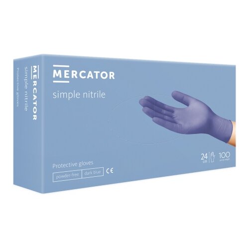 MERCATOR medical jednokratne rukavice simple nitril plave bez pudera veličina 3m-x ( rp30003003m-x ) Cene