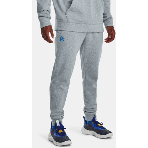 Under Armour Curry Fleece Sweatpants-BLU - Men's