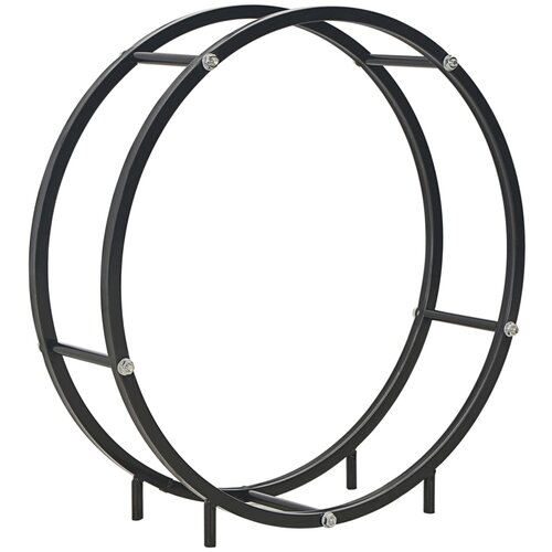 Furnova Stojalo za drva črno 70x20x70 cm jeklo, (21912656) Slike
