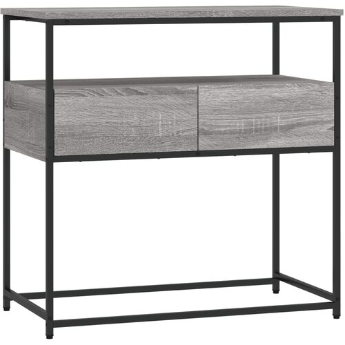 Maison Chic konzolna miza - miza ob steni siva sonoma 75x40x75 cm inženirski les, (21786475) Cene
