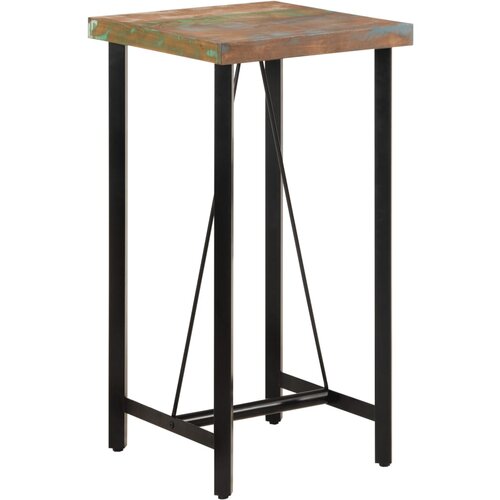 VidaXL Barska miza 55x55x107 cm trden akacijev les in železo Slike