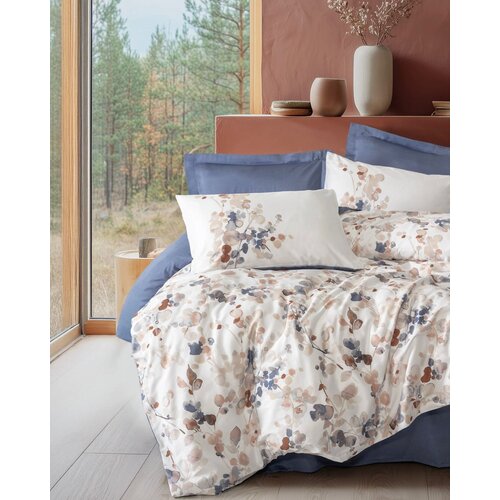 MEY HOME 100% Pamučni Saten Posteljina - Nebulae Indigo Slike
