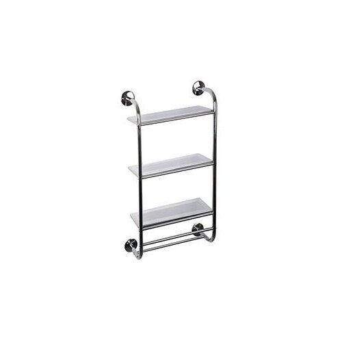 Awd Zidna polica 3reda + nosač pe&amp;scaron;kira INOX-staklo Slike