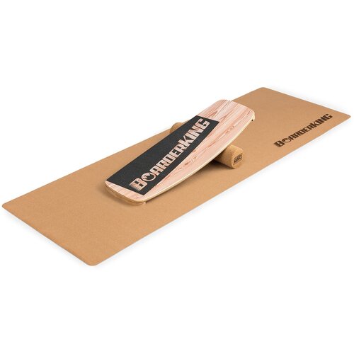 Boarderking Indoorboard Curved, ravnotežna deska, blazinica, valj, les / pluta Cene