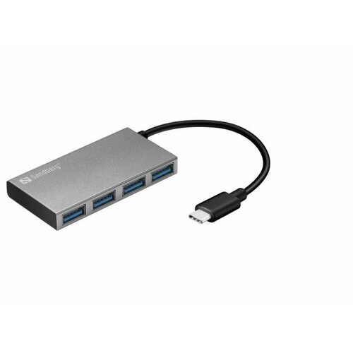 Sandberg USB HUB 4 port Pocket USB C - USB 3.0 136-20 Cene