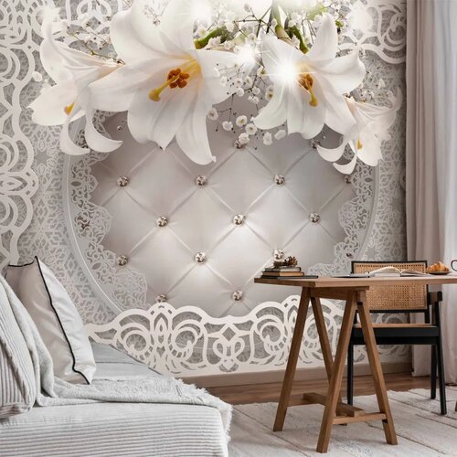  Foto tapeta - Lilies and Quilted Background 450x315 Cijene