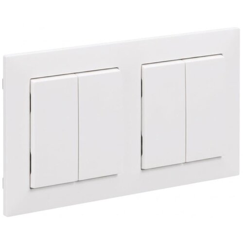 Legrand 2x Dvostruki prekidač za stepeni&amp;scaron;te č. 5 sa okvirom SUNO bela Slike