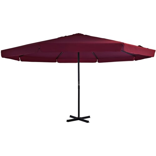  Vrtni suncobran s aluminijskom &scaron;ipkom 500 cm bordo Cijene