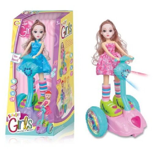  Lutka Pupa, lutka set sa trotinetom, 9707, Scooter girl ( 858035 ) Cene