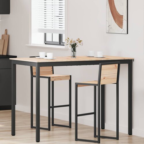  Stol za bar Prirodna 150 x 80 x 105 cm Čvrsto borovo drvo Cijene