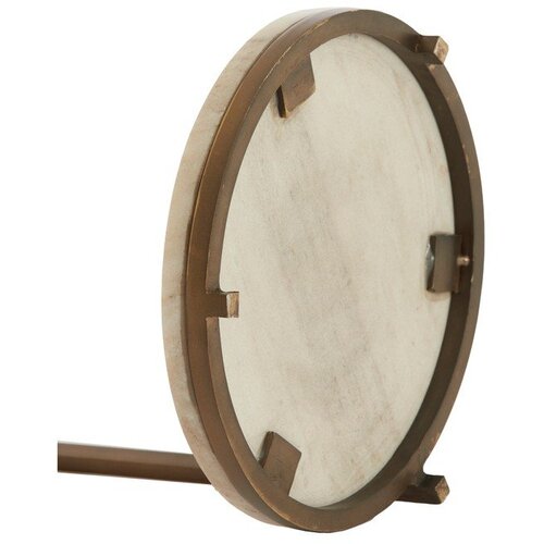Light &amp;amp; Living Okrogla stranska mizica z marmorno mizno plo&amp;scaron;čo &amp;oslash; 26 cm Leda &amp;ndash; Slike
