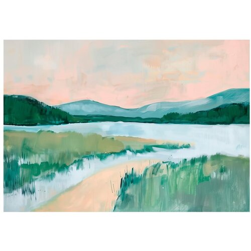 Styler Slika 70x100 cm Gouache Lake &amp;ndash; Slike