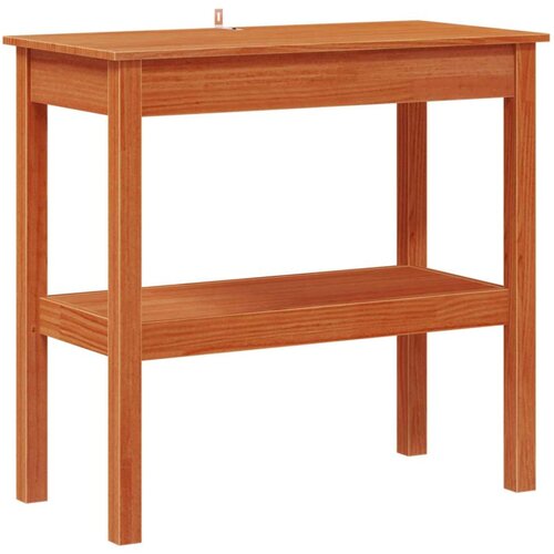  Konzolna stolica Vosak Smeđa 80 x 40 x 75 cm Masivna borovina - Vosak smeđa 80 cm Slike