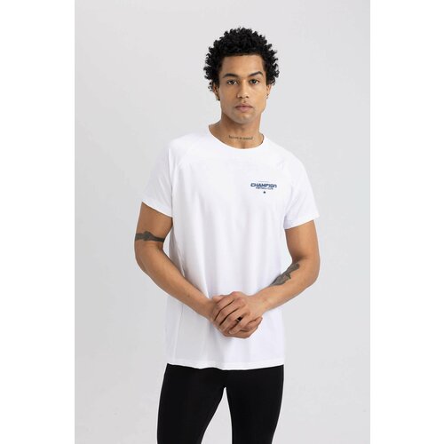 Defacto Fit Slim Fit Collar Printed Sports T-Shirt Cene