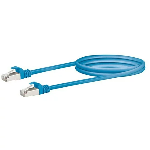 SCHWAIGER Mrežni kabel (CAT6, Duljina: 1 m, Plave boje, RJ45 utikač, Do 1 GBit/s)