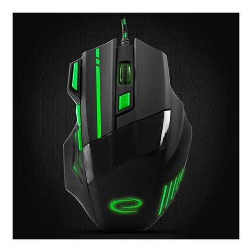  Mi&scaron; ESPERANZA GAMING WOLF 7D MX201, green, 2400dpi, double-click, ergonomic, EGM201G Cijene