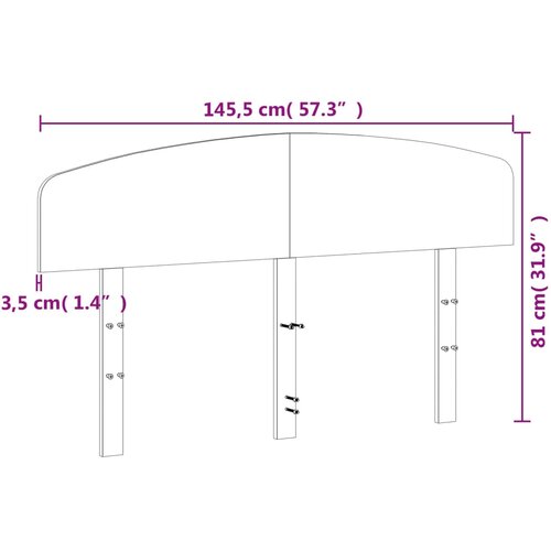  Uzglavlje vo&amp;scaron;tano smeđe 140 cm od masivne borovine Slike