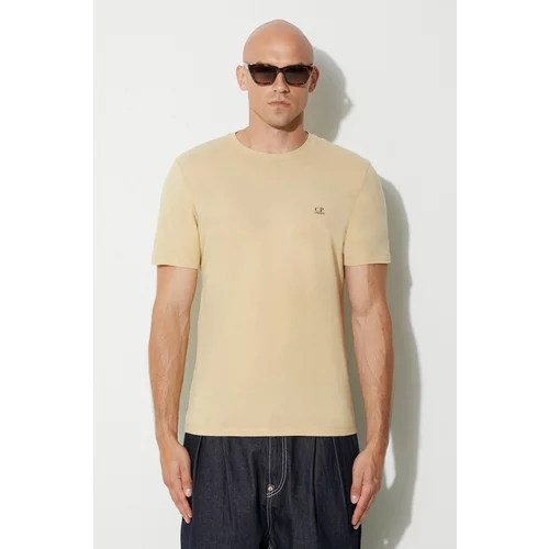 C.P. Company Pamučna majica 30/1 JERSEY SMALL LOGO T-SHIRT boja: bež, bez uzorka 15CMTS046A005100W
