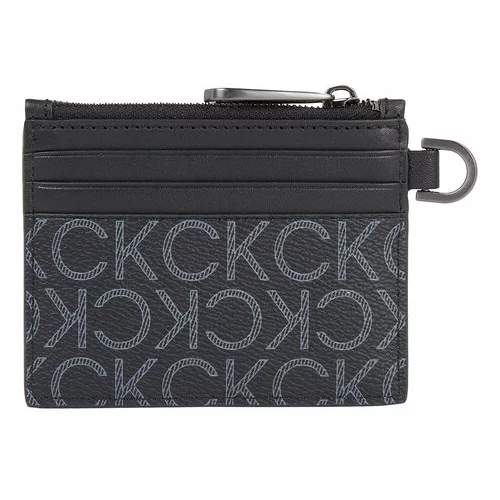 Calvin Klein Etui za kreditne kartice Subtle Mono 6Cc Holder W/Zip K50K509236 Črna