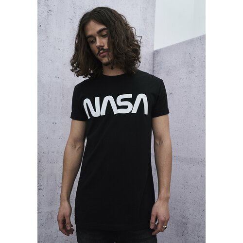 MT Men NASA Worm Black T-Shirt Slike