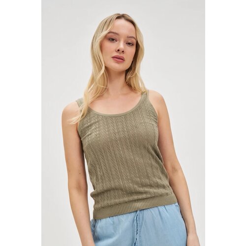 Marisse Openwork Olive Top Slike