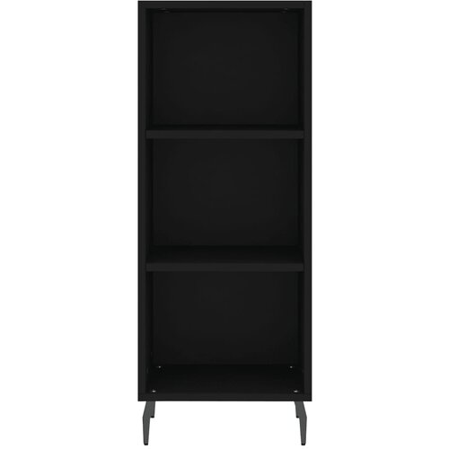  Komoda crna 34,5 x 32,5 x 90 cm od konstruiranog drva Slike