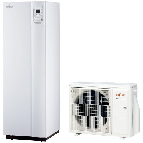 Fujitsu WGYA050ML3+WOYA060KLT 5kW toplotna črpalka z integriranim bojlerjem 190l (R410A) 1-fazna z montažo - Slike
