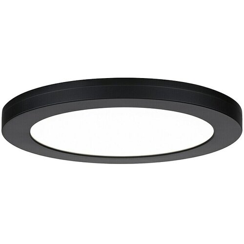 PAULMANN LED ugradbena svjetiljka, okrugla (19 W, Ø x V: 22,5 x 1,9 cm, Neutralno bijelo, Crna) Cijene