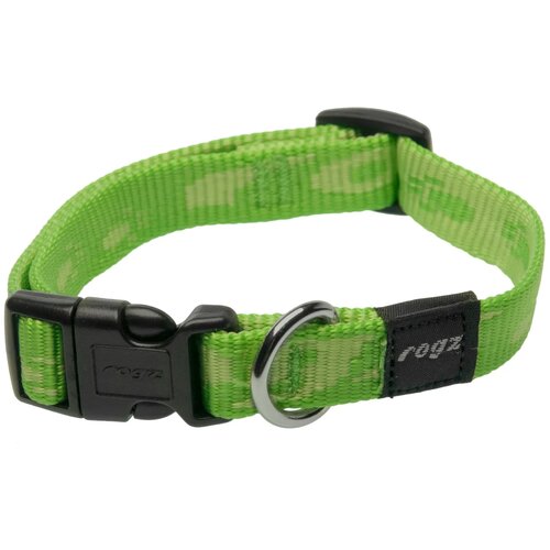 Rogz alpinist ogrlica za pse od mekane tkane trake m — 26–40 cm zelena Cene