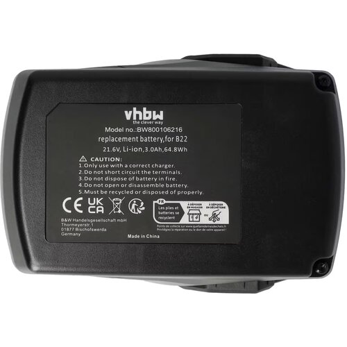 VHBW Baterija za Hilti B22, 21.6 V, 3.0 Ah Cene