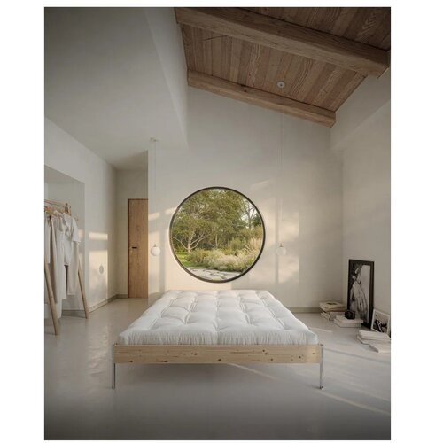 Karup Design Bračni krevet od masivnog bora bez uzglavlja s podnicom 140x200 cm u prirodnoj boji Core &amp;ndash; Slike