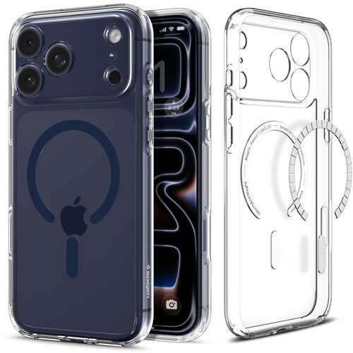 POSNETI MEDIJI OVITEK SPIGEN ULTRA HYBRID MAG ZA IPHONE 17 PRO MAX MAGSAFE PROZOREN TEMNO MODER, (5000259251) Cene