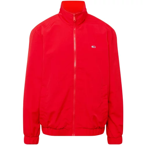 Tommy Jeans Prehodna jakna 'Essential' mornarska / rdeča / bela