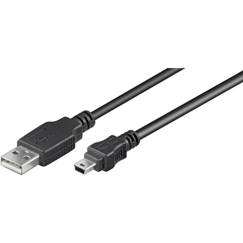 MicroConnect USBAMB510 USB kabel USB 2.0 10 m USB A Mini-USB B Crno Slike