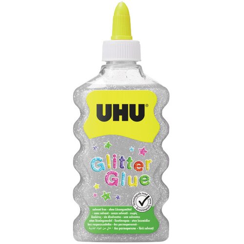  LJEPILO GLITTER GLUE 177ML UHU SREBRNO Cene
