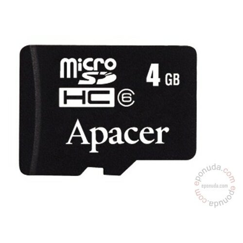 Apacer Micro SDHC 4GB Class 4 AP4GMCSH4-RA memorijska kartica Slike