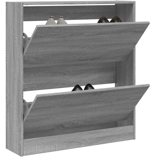 VidaXL Ormarić za cipele boja hrasta 80x21x87 5 cm konstruirano drvo Slike
