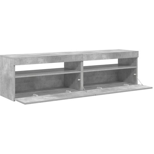  ormarići s LED svjetlima 2 kom boja betona 75 x 35 x 40 cm Slike