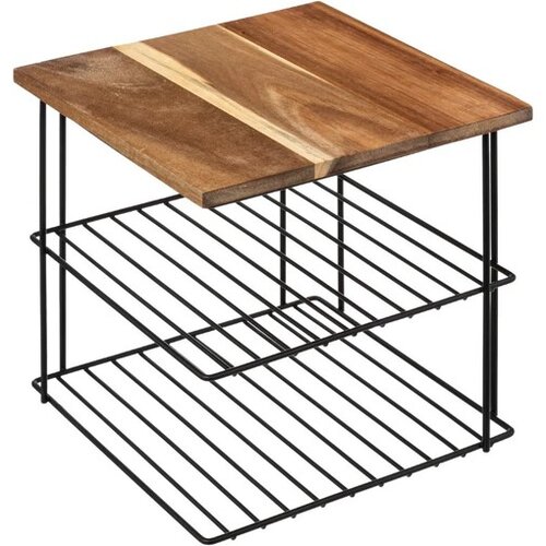 Five ugaona polica 24x24x24cm metal drvo Slike