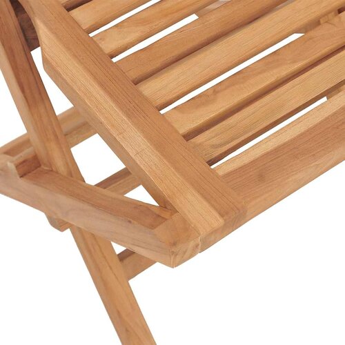  Sklopive vrtne stolice 2 kom 47x63x90 cm od masivne tikovine Slike
