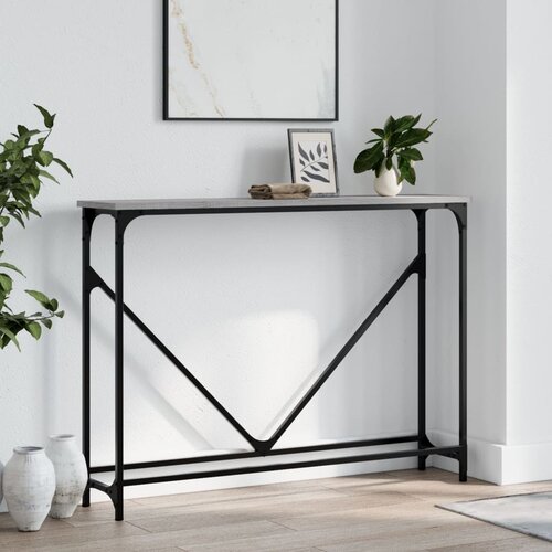  Konzolni stol siva boja hrasta 102x22,5x75 cm konstruirano drvo Cijene
