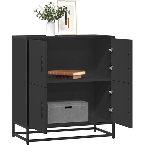  Komoda crna 68x35x76 cm konstruirano drvo Cene