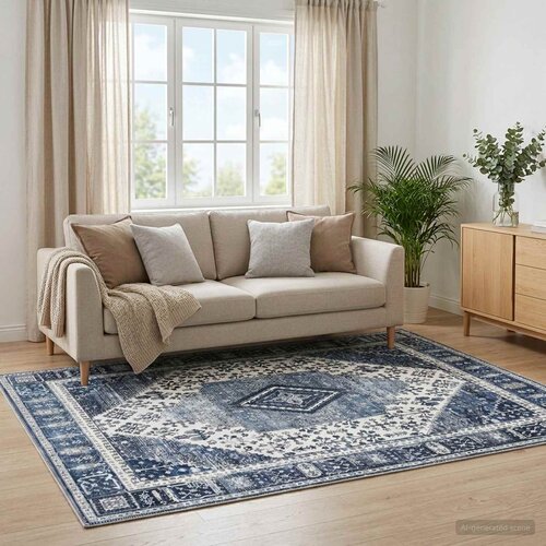  Tepih ORIZ Tamno plava 80 x 150 cm 100% poliester Cene
